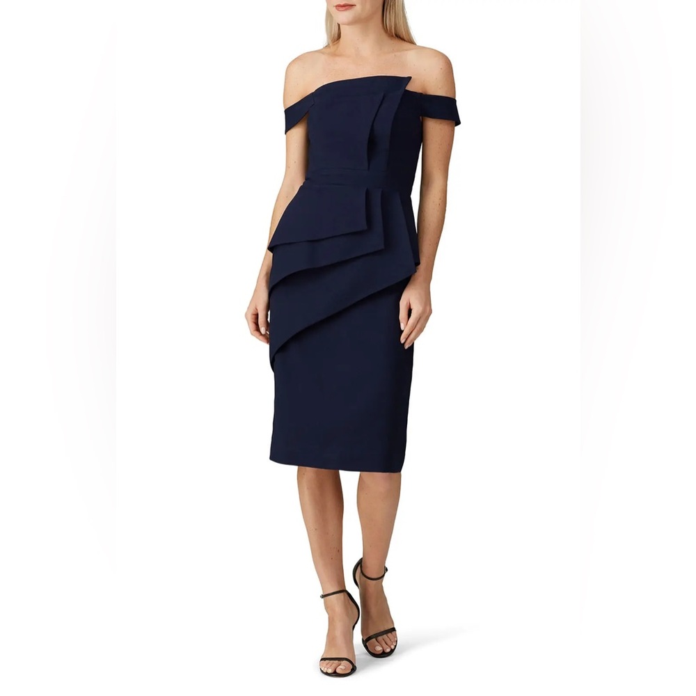 Black Halo La Reina Cocktail Sheath Dress